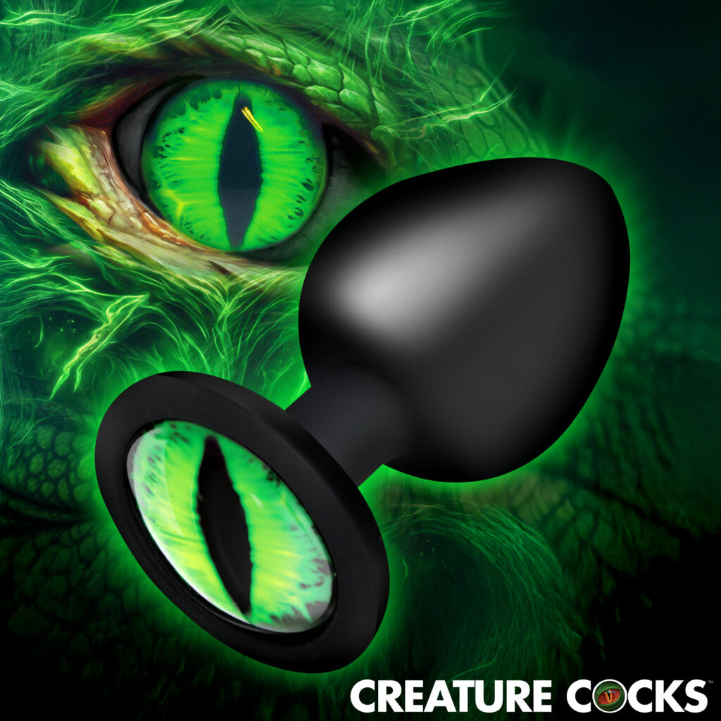 Creature Eye Green Eye Silicone Butt Plug